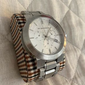 Men’s Silver Burberry Watch
